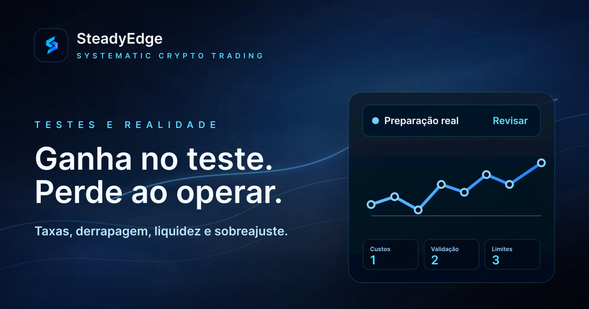 Por que um robô de criptoativos ganha nos testes e perde na negociação real
